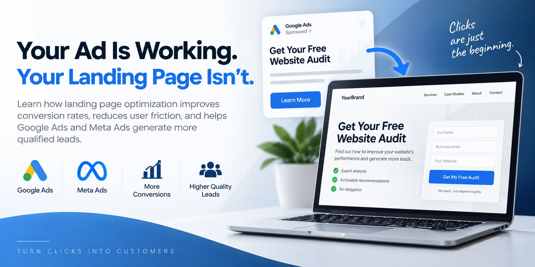 Your Ad Is Working. Your Landing Page Isn’t.